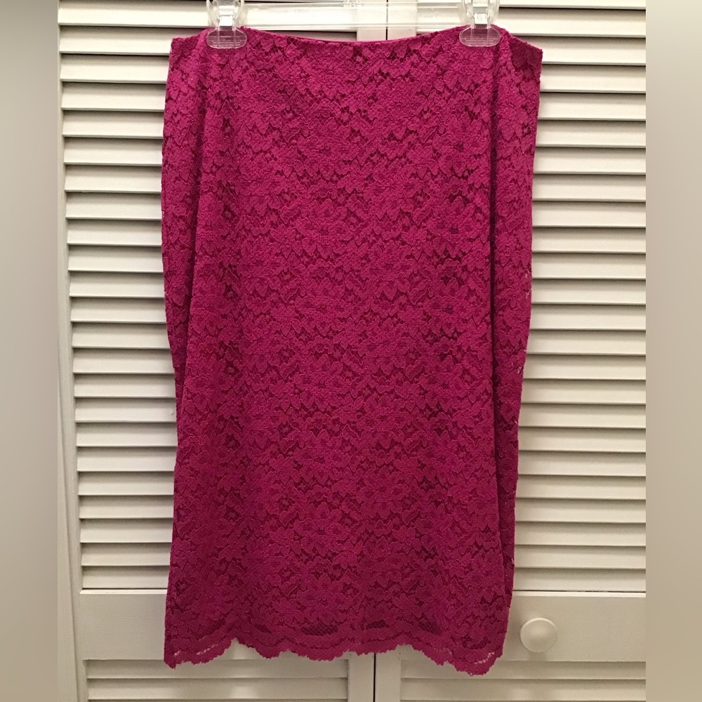 Elegant Pink Lace Skirt